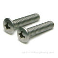 Phillips slotted screws mesin kepala bujur